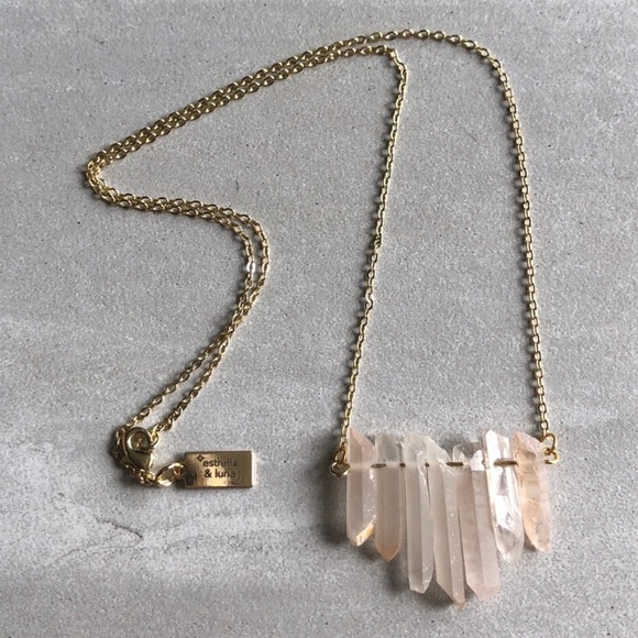 1 LEFT! 14K Gold Handmade Quartz Necklace✨ - Picture 2 of 4
